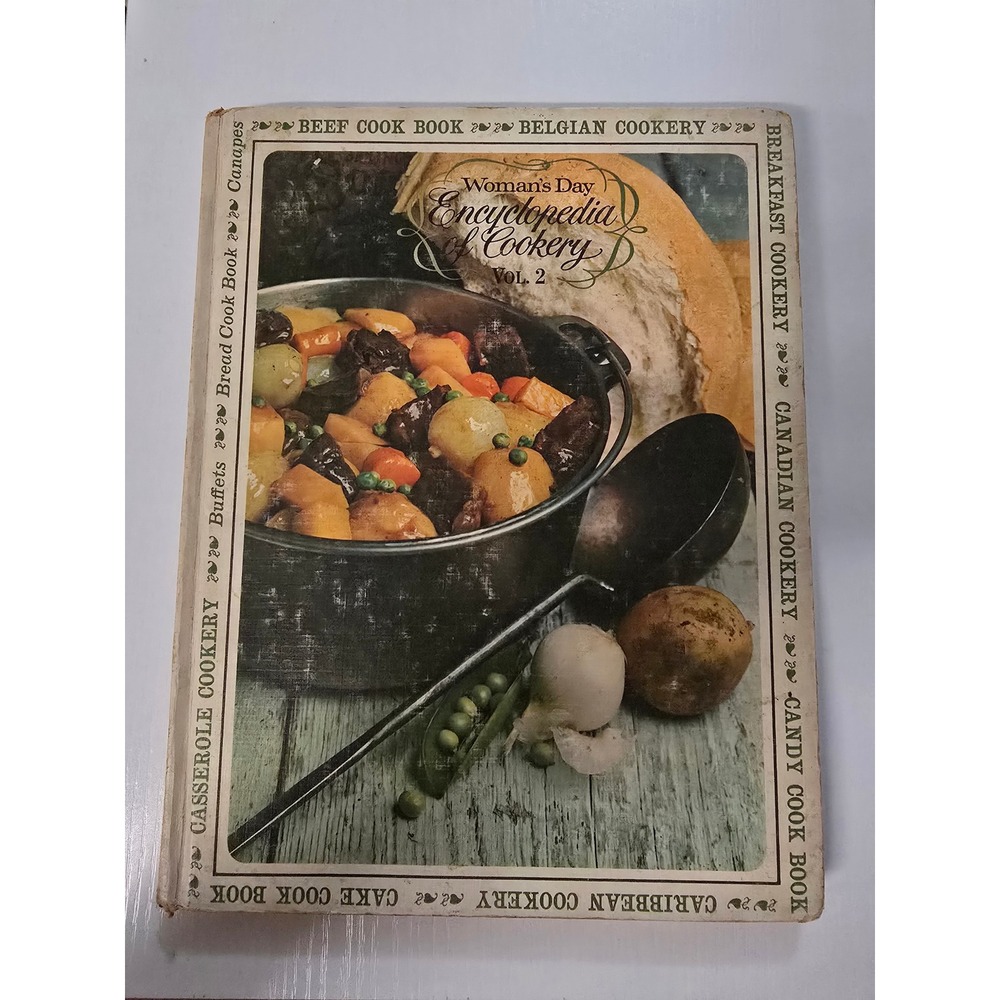 Woman's Day Encyclopedia of Cookery Vol 2 Vintage Hardcover Cookbook 1966